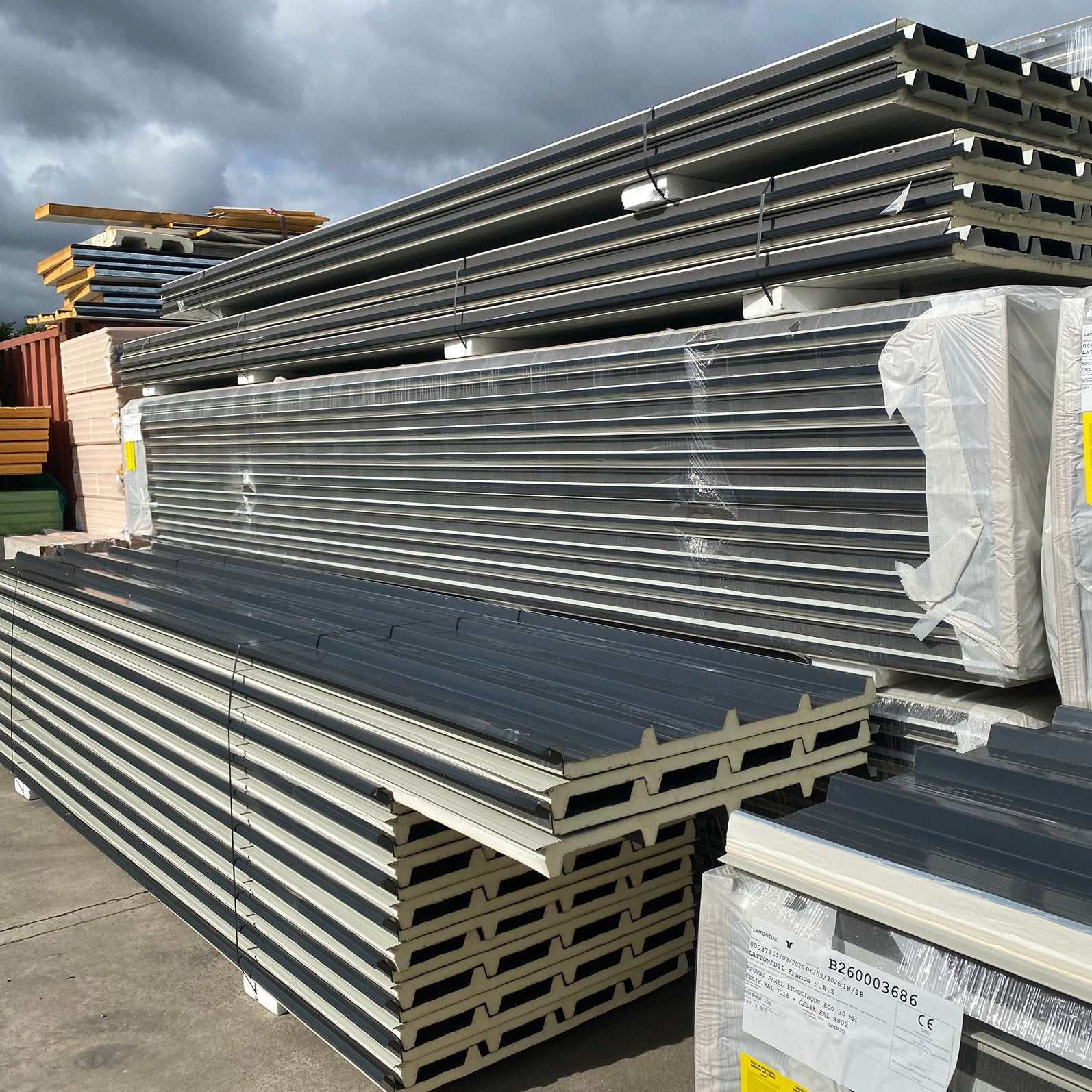 B-keus dakpanelen 30mm, sandwichpanelen antraciet RAL 7016, Overige materialen, Dotek, 20 tot 50 mm, 6744 PT