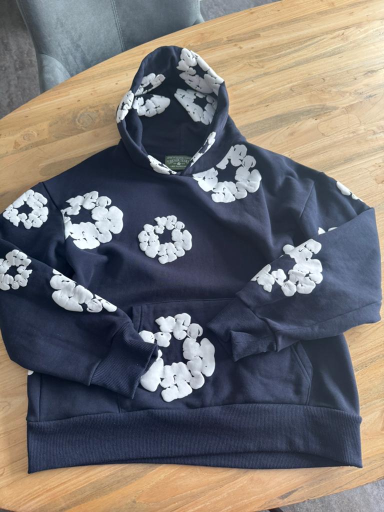 Hoodie met bloemen print ZGAN, Kleding | Heren, Truien en Vesten, Ophalen of Verzenden, Zo goed als nieuw, Maat 46 (S) of kleiner