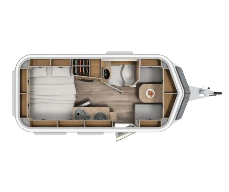 Eriba Touring Troll 530 Ocean Drive Mover Cassetteluifel, Vast bed, Bedrijf, 5 tot 6 meter, Eriba