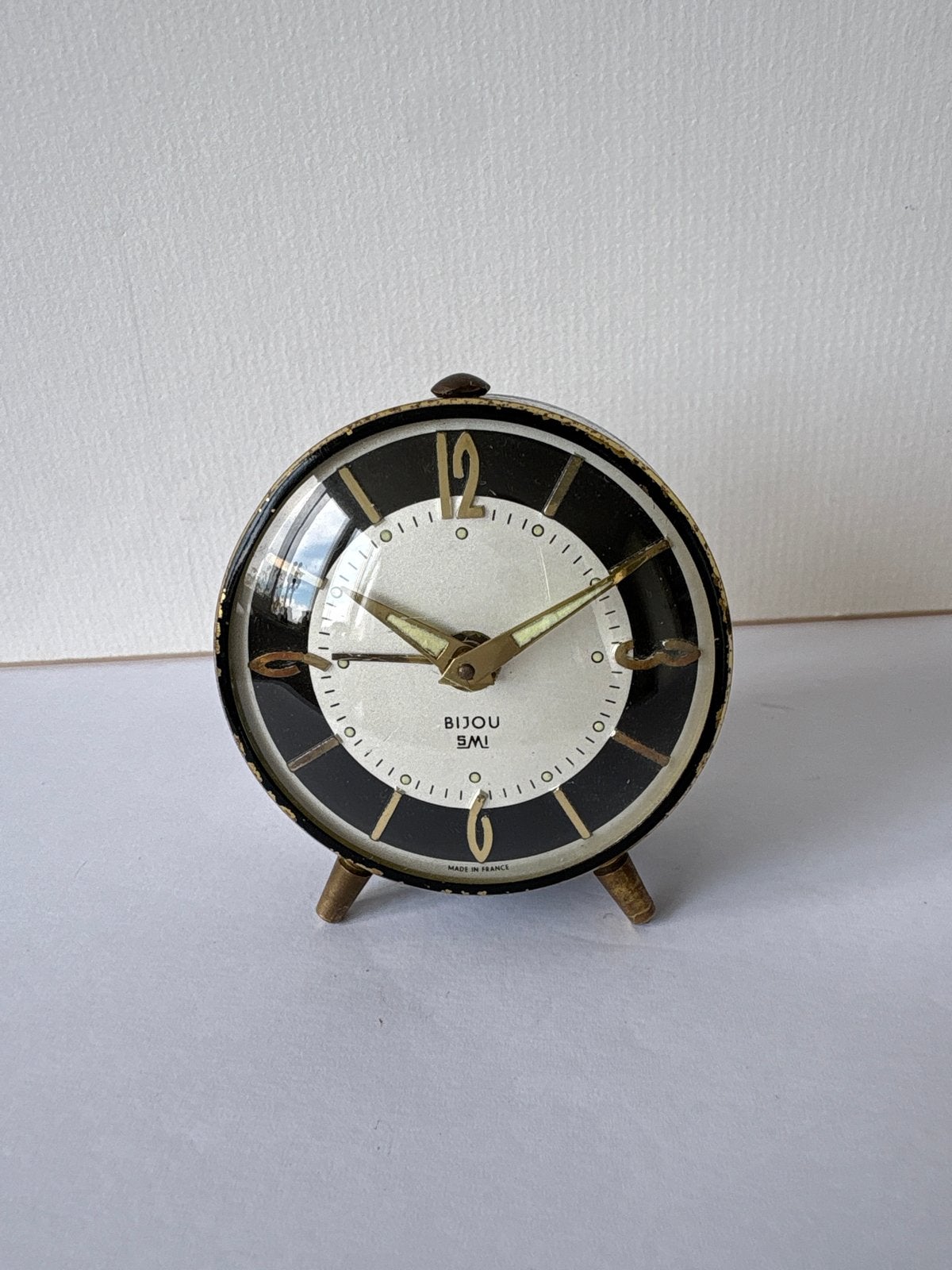Vintage Bijou S.M.I. wekker - Made in France, Antiek en Kunst, Ophalen of Verzenden