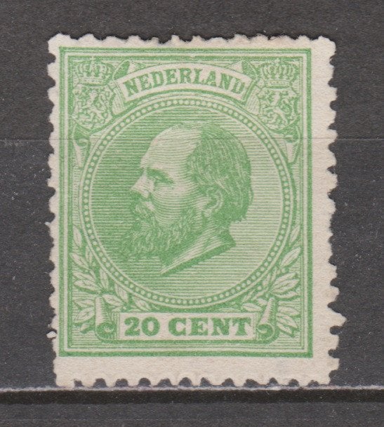 NVPH 24 H ongebruikt Willem III 1872 ; OUD NEDERLAND p/stuk, Postzegels en Munten, Postzegels | Nederland, Ophalen of Verzenden