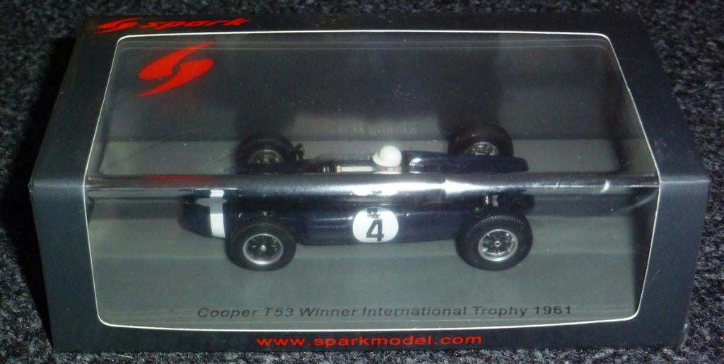 1961 - Cooper T53 - Stirling Moss - International Trophy, Hobby en Vrije tijd, Modelauto's | 1:43, Ophalen of Verzenden, Nieuw