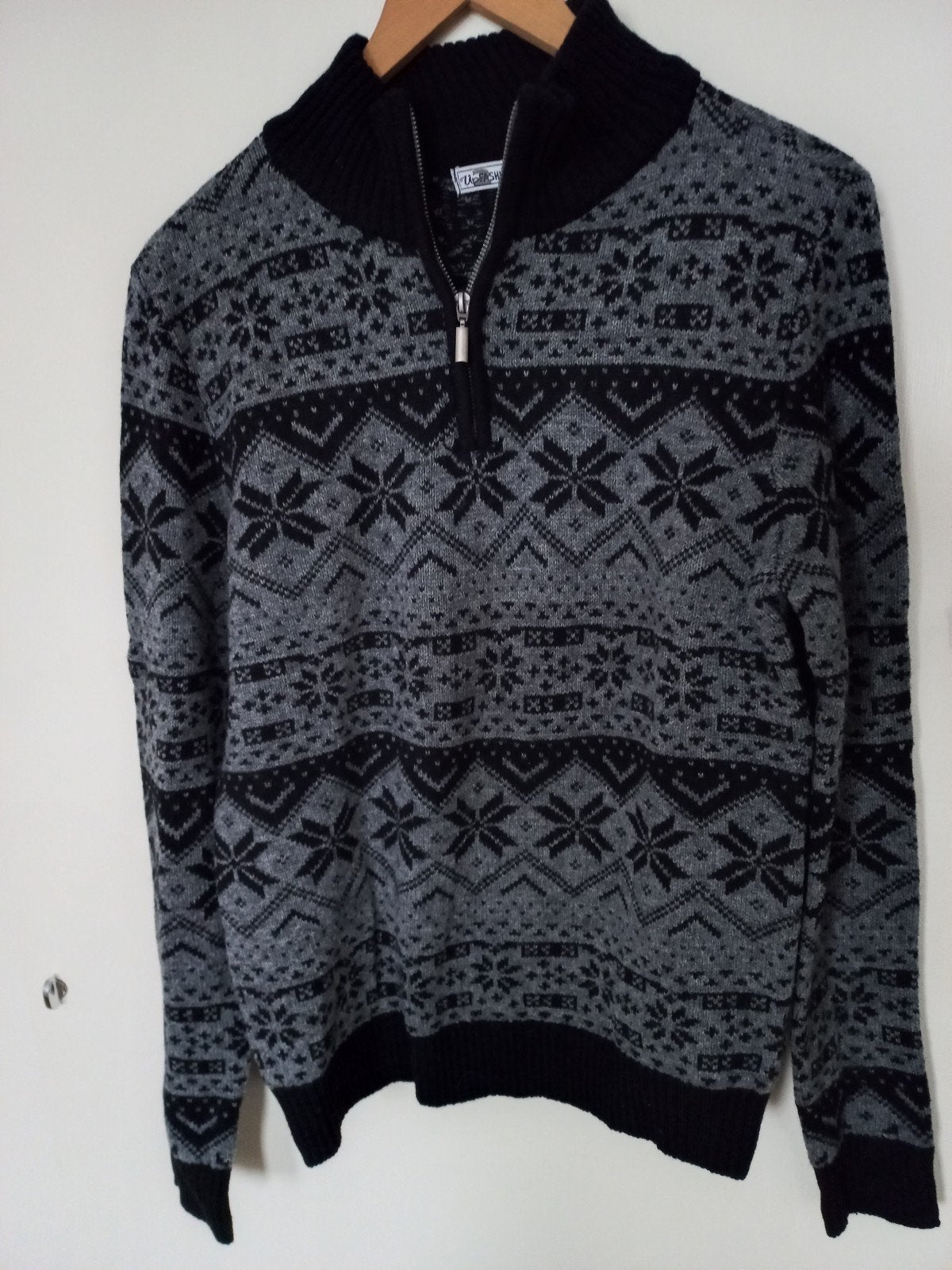 Heren trui met Noorse print - Zo goed als nieuw, Kleding | Heren, Maat 48/50 (M), Ophalen of Verzenden, Zo goed als nieuw, Grijs