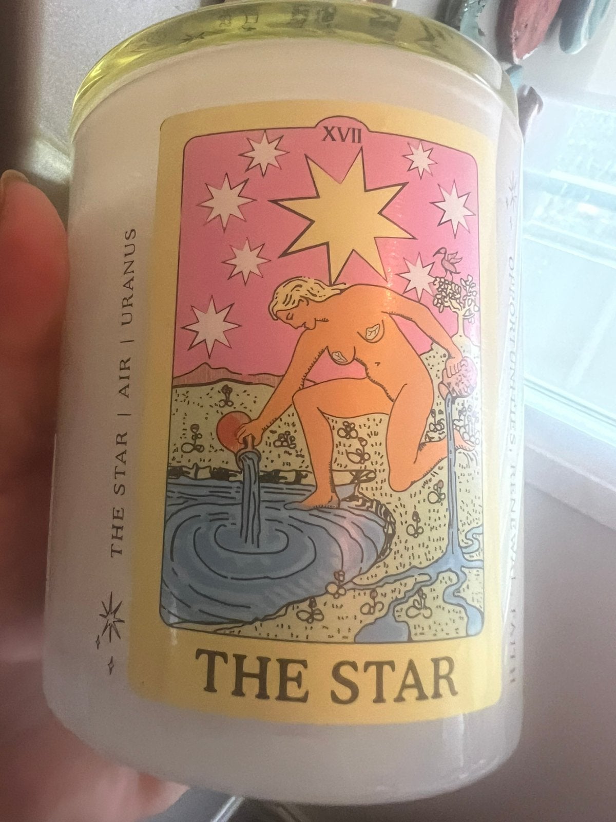 New- North Muse Crystal Infused The Star Tarot candle labrod, Ophalen of Verzenden, Nieuw