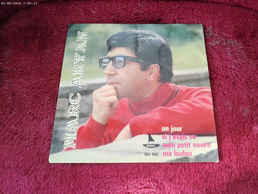 Marc Aryan - EP un jour, Cd's en Dvd's, 7 inch, Ophalen of Verzenden, Pop, EP