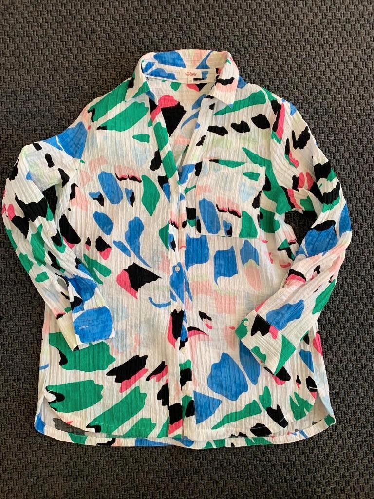 St. Oliver blouse-fleurig, Wit, Nieuw, Ophalen of Verzenden, Lange mouw