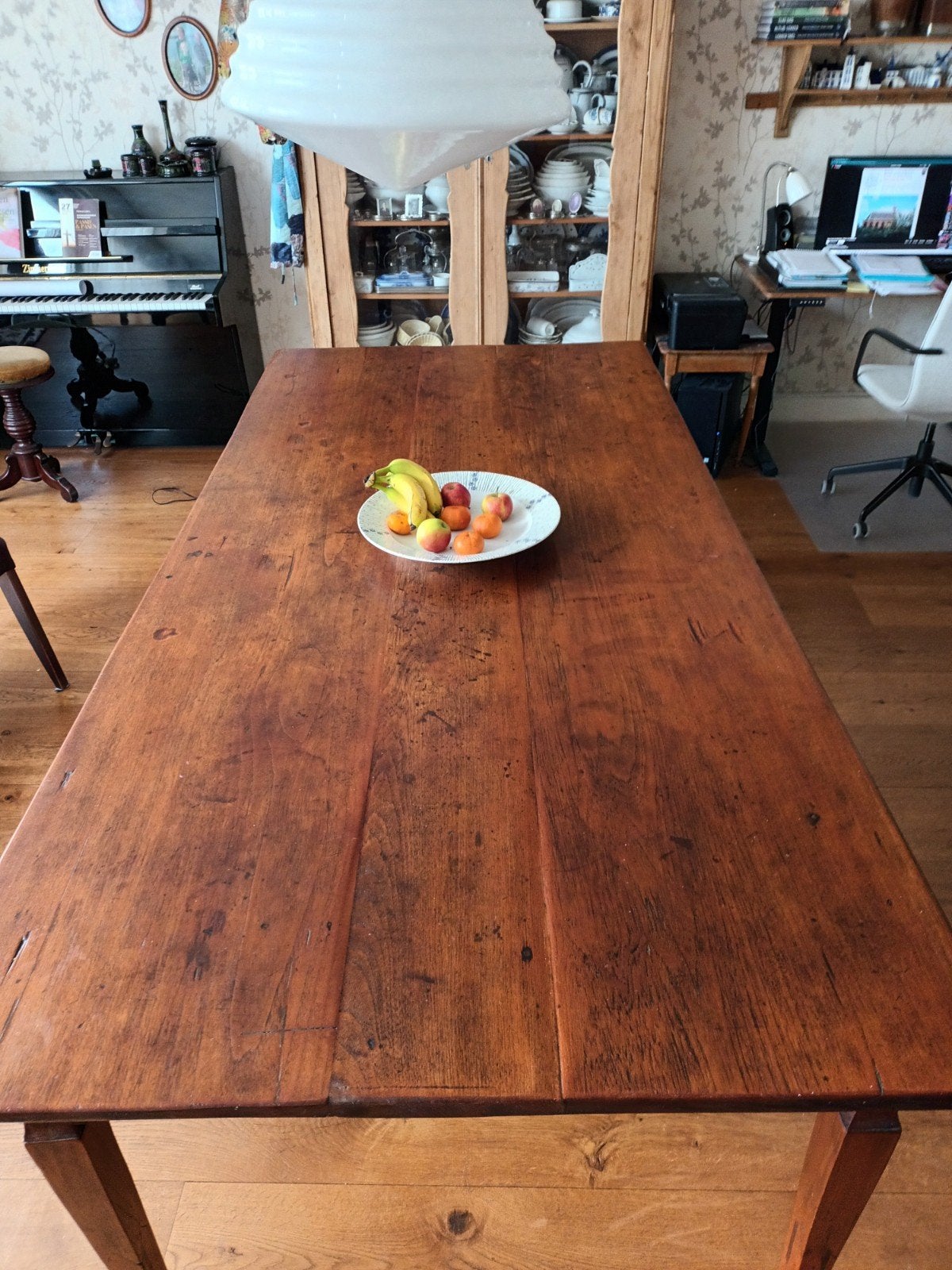 grote massieve eettafel, Gebruikt, 100 tot 150 cm, 200 cm of meer, Ophalen of Verzenden