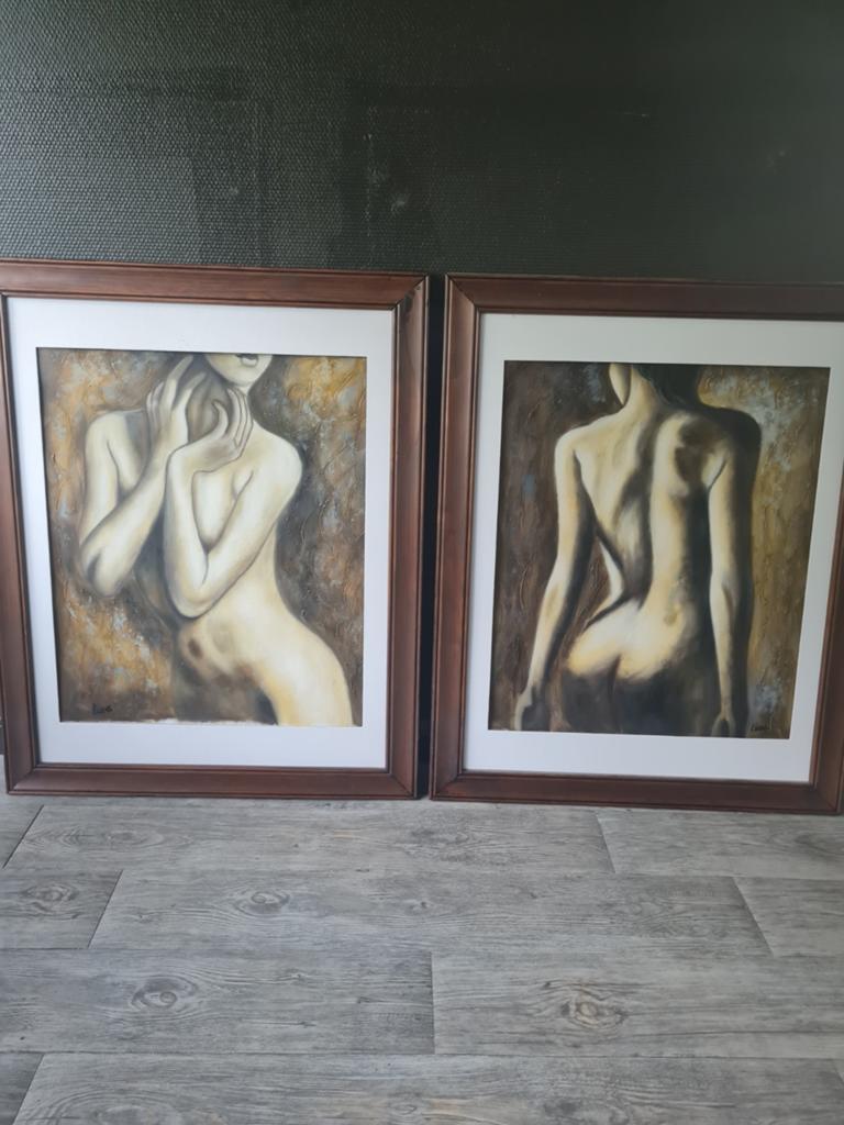 2 schilderijen, Antiek en Kunst, Ophalen