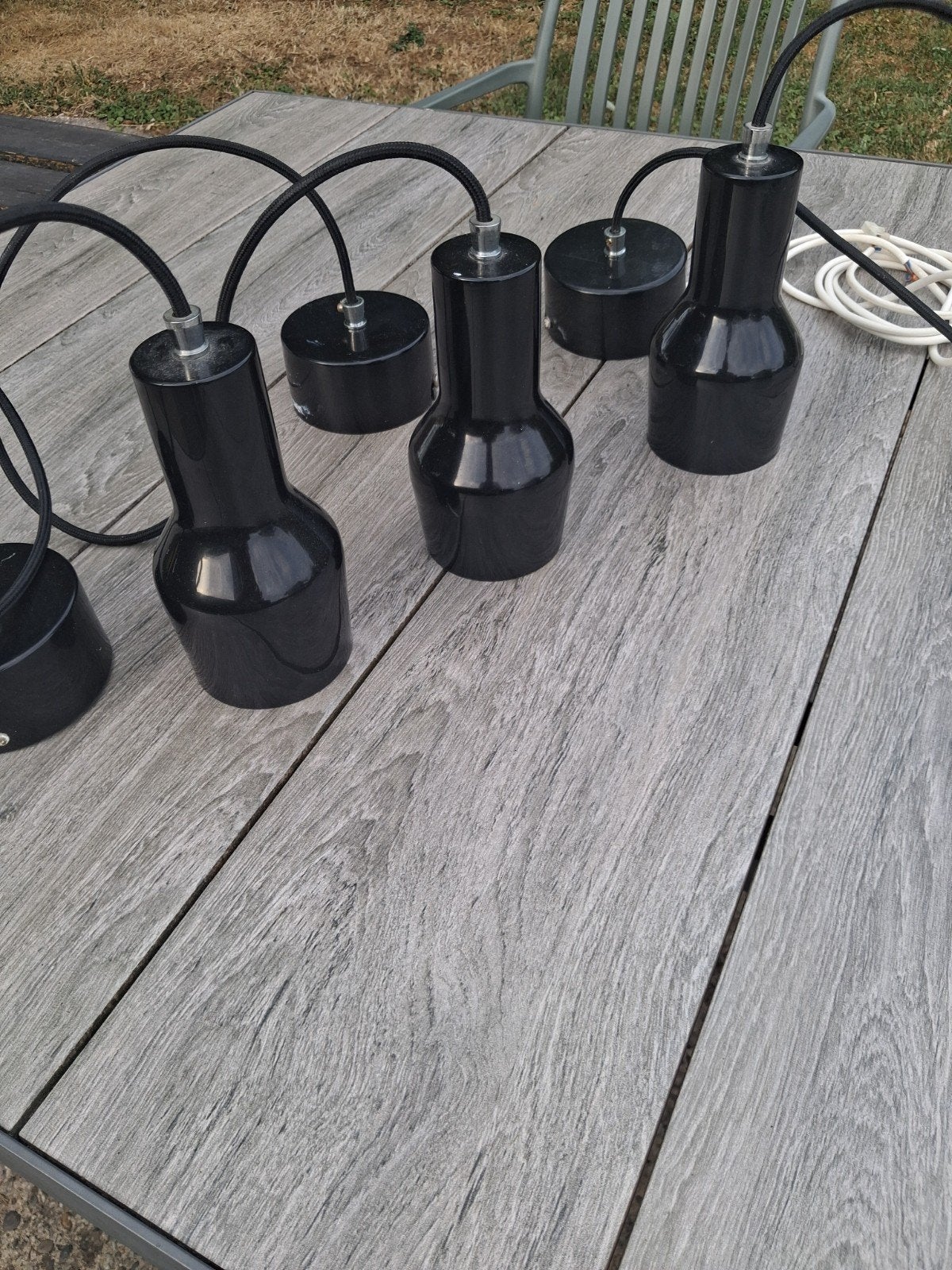Zuiver hanglampen (3 stuks) inclusief lichtbron, Gebruikt, Metaal, Modern, E27 (groot)