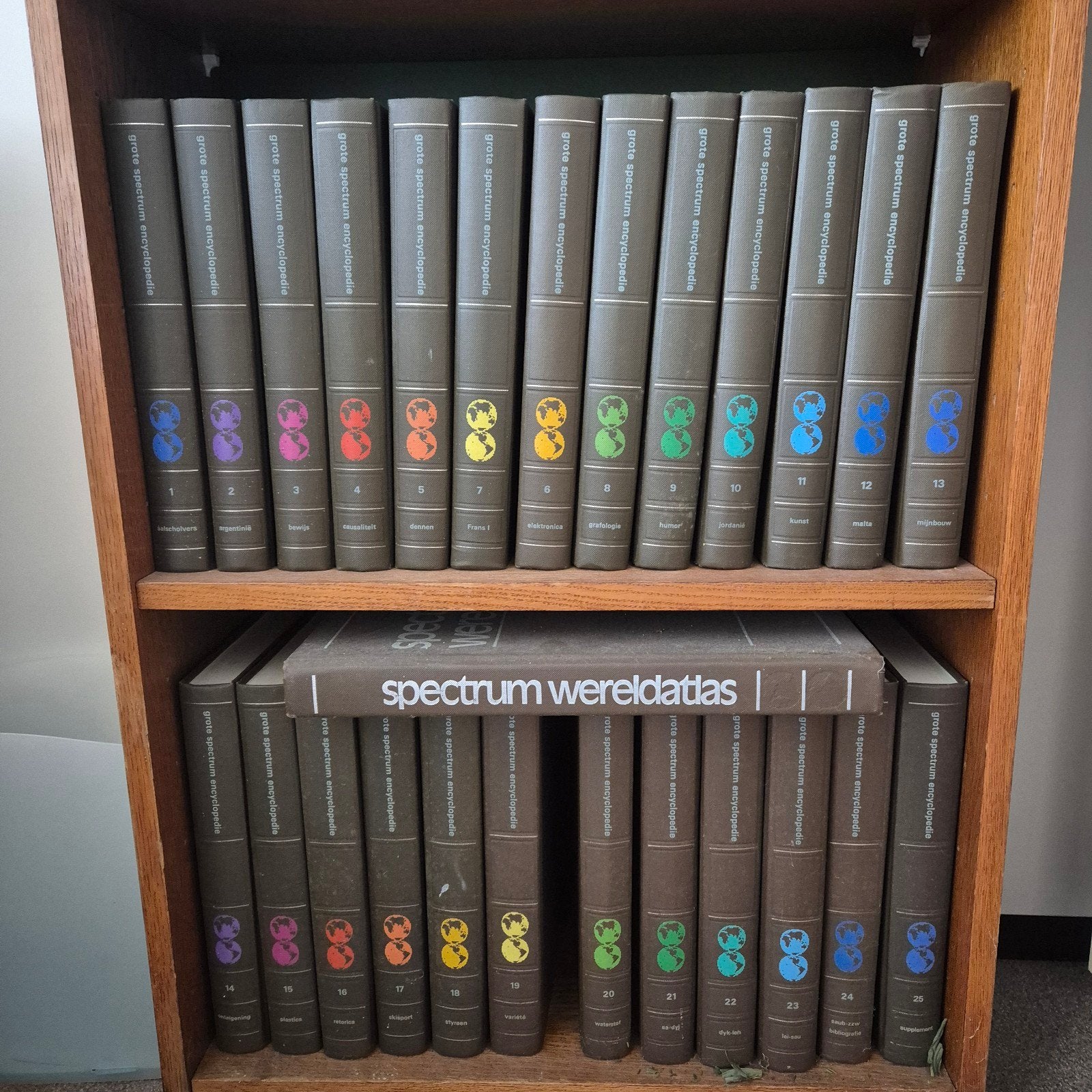 Grote Spectrum Encyclopedie + Wereldatlas - Complete Serie, Ophalen, Gelezen, Algemeen, Complete serie