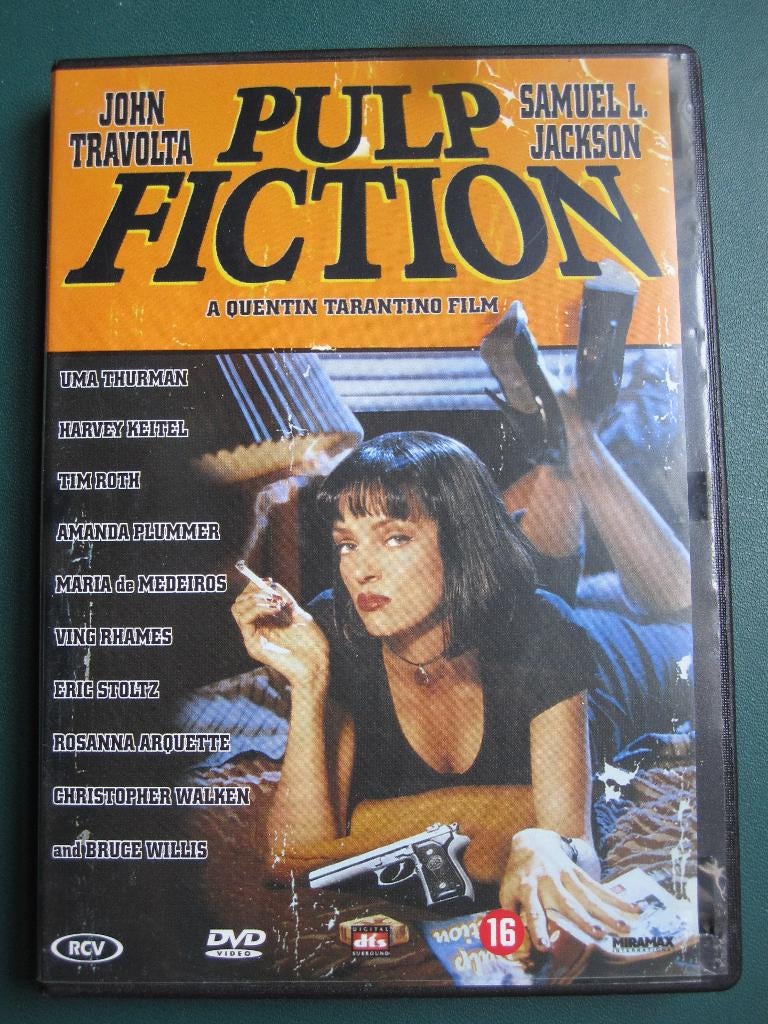 Pulp Fiction (1994), Cd's en Dvd's, Dvd's | Thrillers en Misdaad, Zo goed als nieuw, Actiethriller, Vanaf 16 jaar, Ophalen of Verzenden