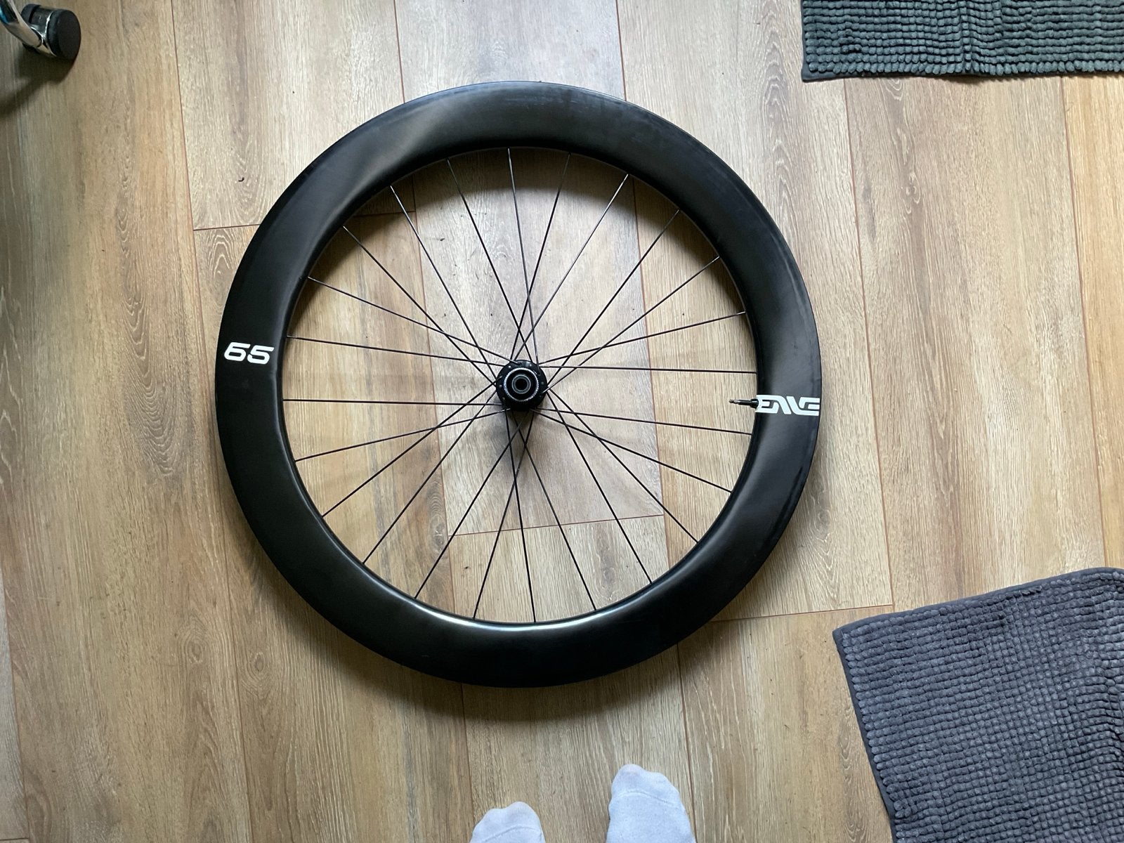 Enve Foundation 65 Voorwiel - Carbon Racefiets Wiel, Zo goed als nieuw, Racefiets, Carbon, Ophalen