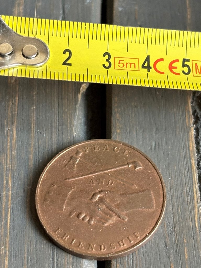 Peace & Friendship medal Martin van Buren, Ophalen of Verzenden, Overige materialen, Buitenland