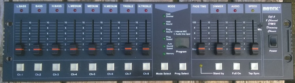 DMX-Controller voor Lichtdimmer, Botex DC-8, Gebruikt, Botex, Geluidgestuurd, Ophalen of Verzenden