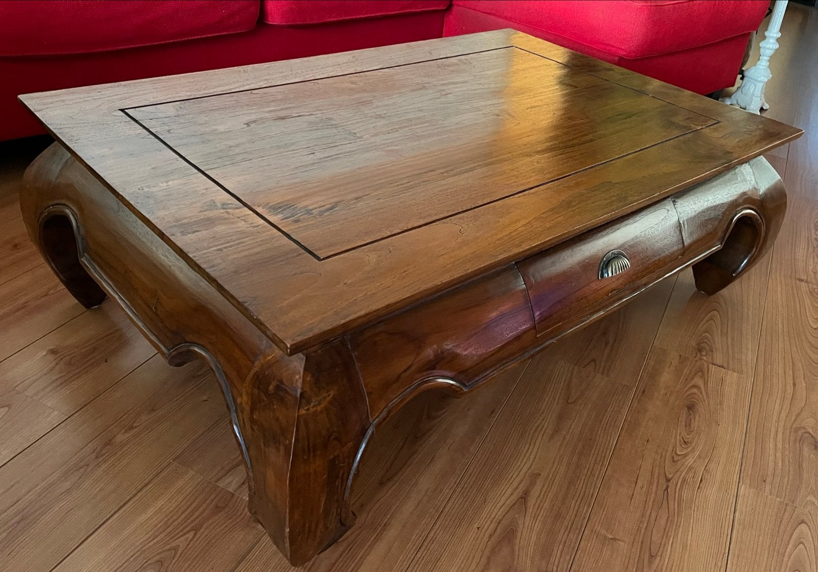 Opium Salontafel 1.20 x 0.79 x 0.45 met Lade, Antiek en Kunst, Ophalen