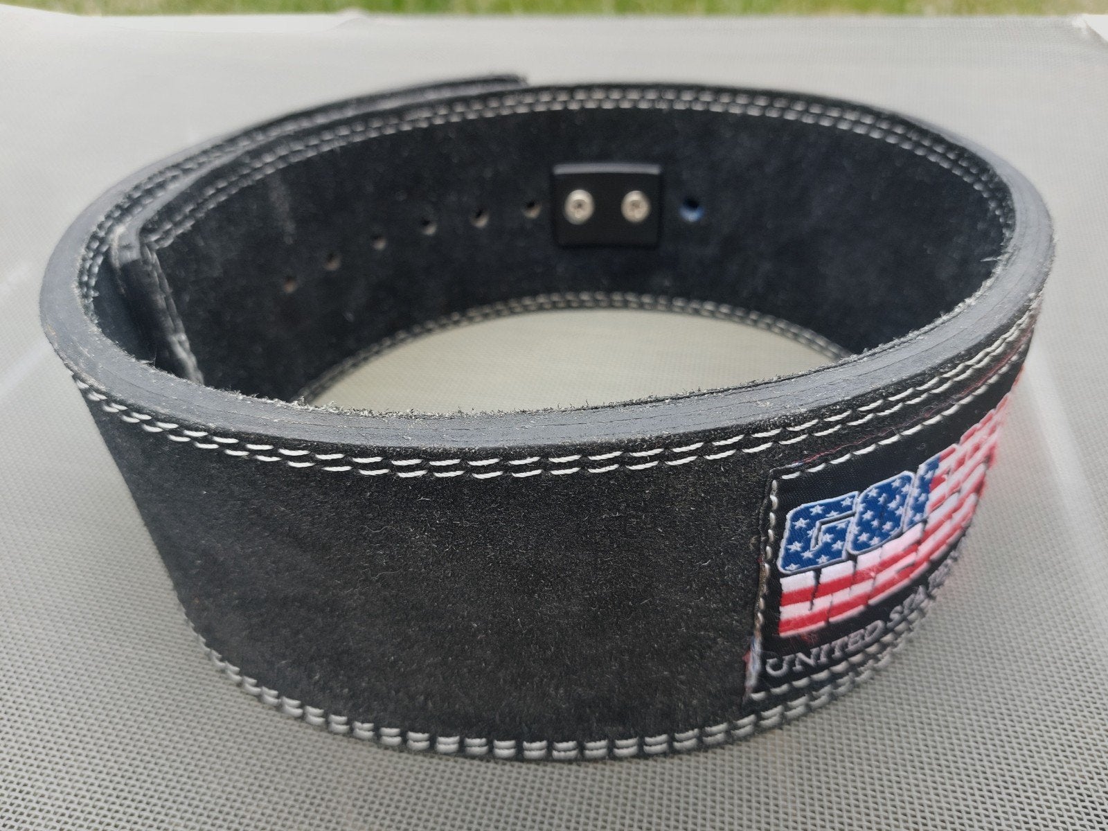 GORILLA leren belt/ heupband/ powerlifting, mt M, Ophalen of Verzenden, Gebruikt, Rug