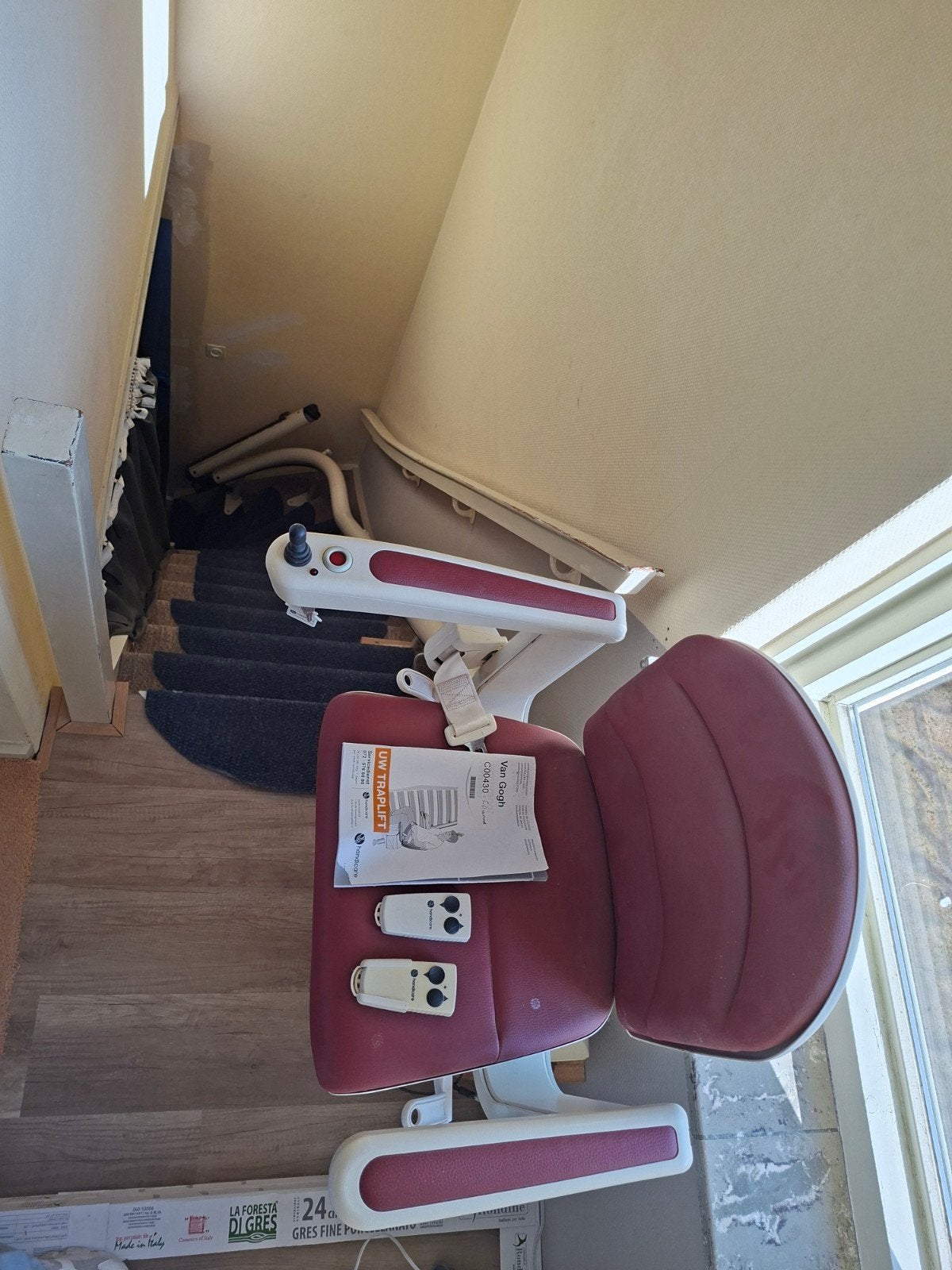 werkende traplift handicare, Diversen, Ophalen, Gebruikt, Met bocht