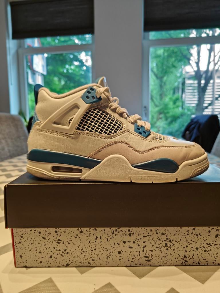 Nike Air Jordan 4 Retro maat 39, Ophalen of Verzenden, Zo goed als nieuw, Wit, Sneakers of Gympen