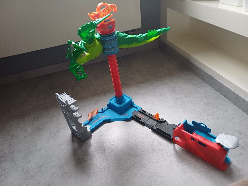 Hot Wheels City Air Attack Dragon, Kinderen en Baby's, Ophalen of Verzenden, Gebruikt, Handmatig, Hot Wheels