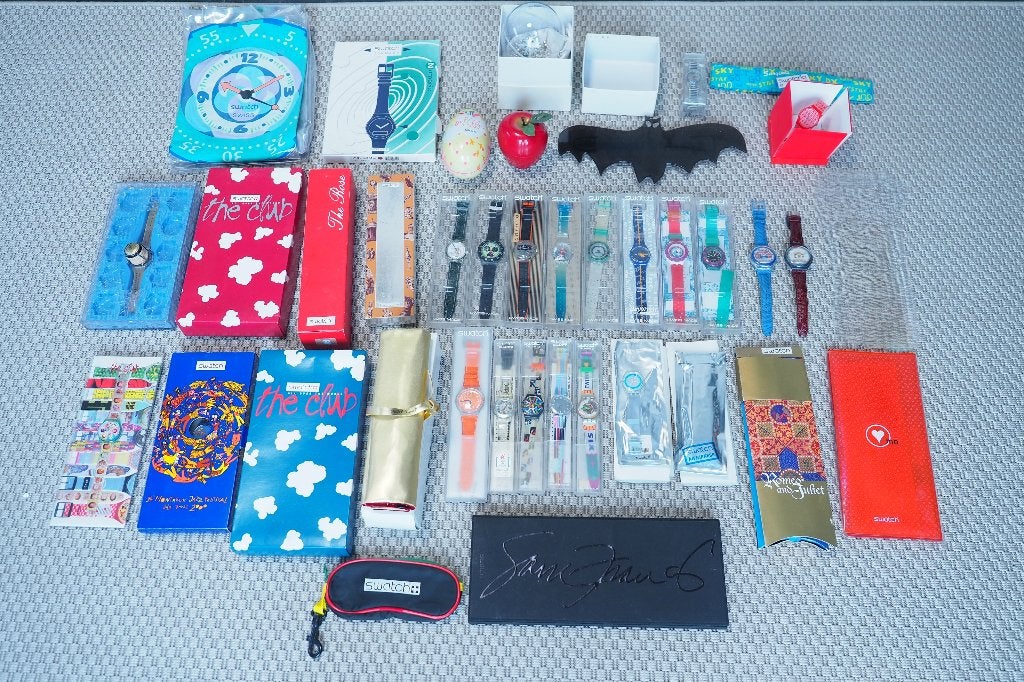 Swatch horlogeverzameling - 35 unieke hologes, Kunststof, Polshorloge, Swatch, Ophalen of Verzenden