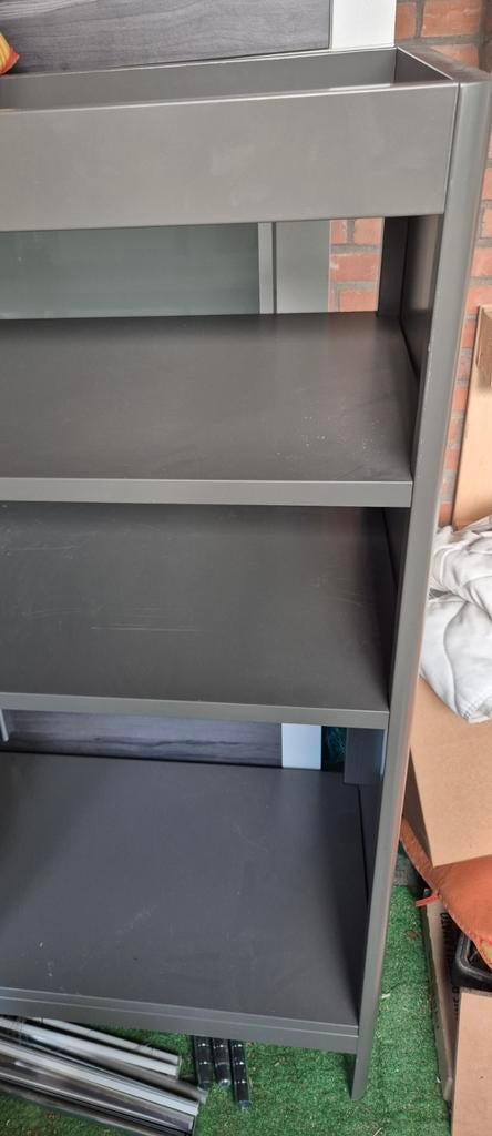 IKEA IDÅSEN Plankenkast - H141 B120 D45 met 4 planken, Ophalen, Met plank(en), Gebruikt, 100 tot 150 cm