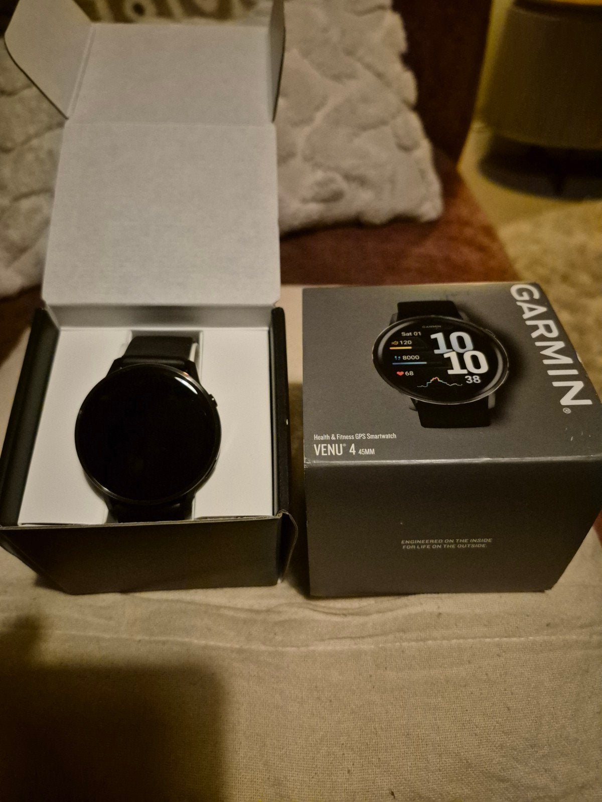Garmin Venu 4, Zwart, Garmin, Stappen, Ophalen of Verzenden