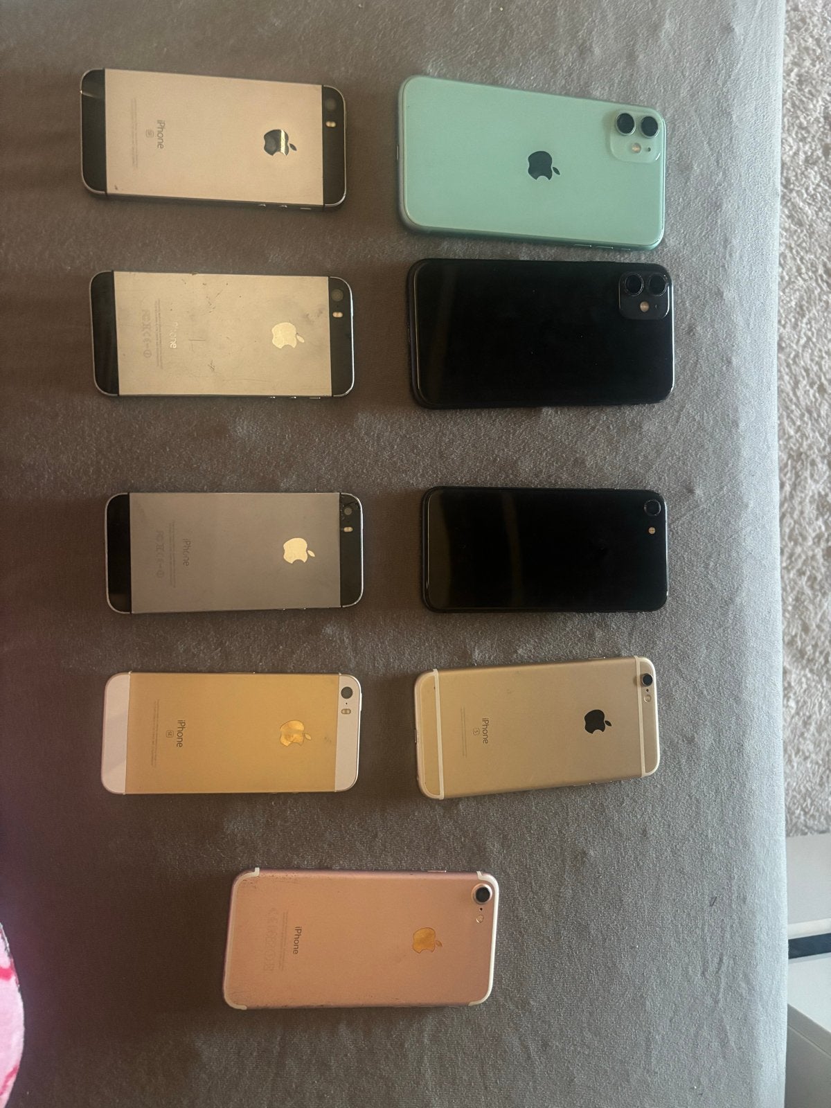 Partij kapotte iPhones voor onderdelen of reparatie, Telecommunicatie, Mobiele telefoons | Apple iPhone, Niet werkend, 64 GB, Overige modellen