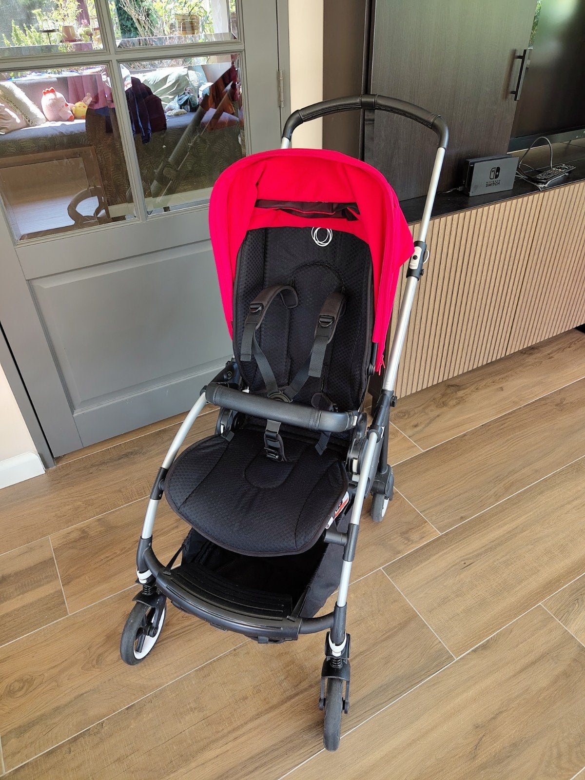Bugaboo Bee 6 uit 2022 - Compacte en wendbare buggy, Ophalen, Gebruikt, Overige merken, Regenhoes
