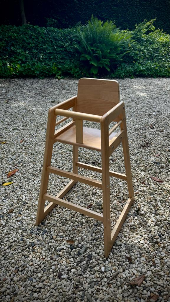 Houten kinderstoel - Stevig en veilig, Ophalen, Gebruikt, Meegroeistoel, Aanschuifbaar