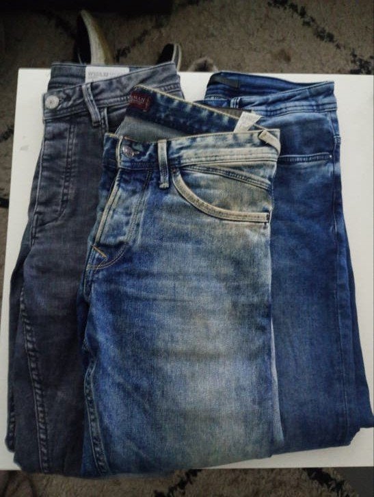 herenjeans: Zara Man, Ashes to Dust, D&B Denim maat m, Zara Man, Ashes to Dust, Blauw, W32 (confectie 46) of kleiner, Ophalen of Verzenden