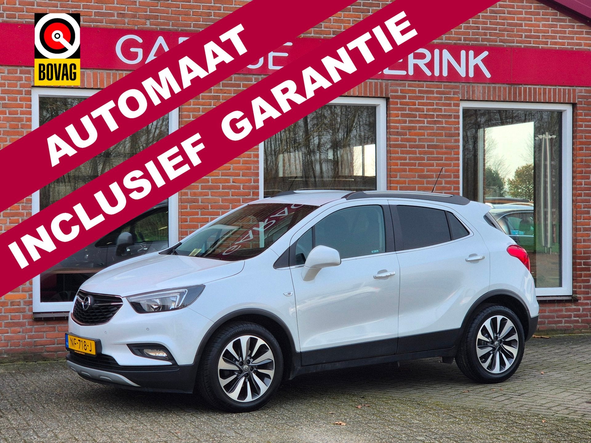 Opel Mokka X 1.4 Turbo Innovation 140PK 5drs AUTOMAAT clima,, Auto's, 15 km/l, Gebruikt, Euro 6, Leder en Stof