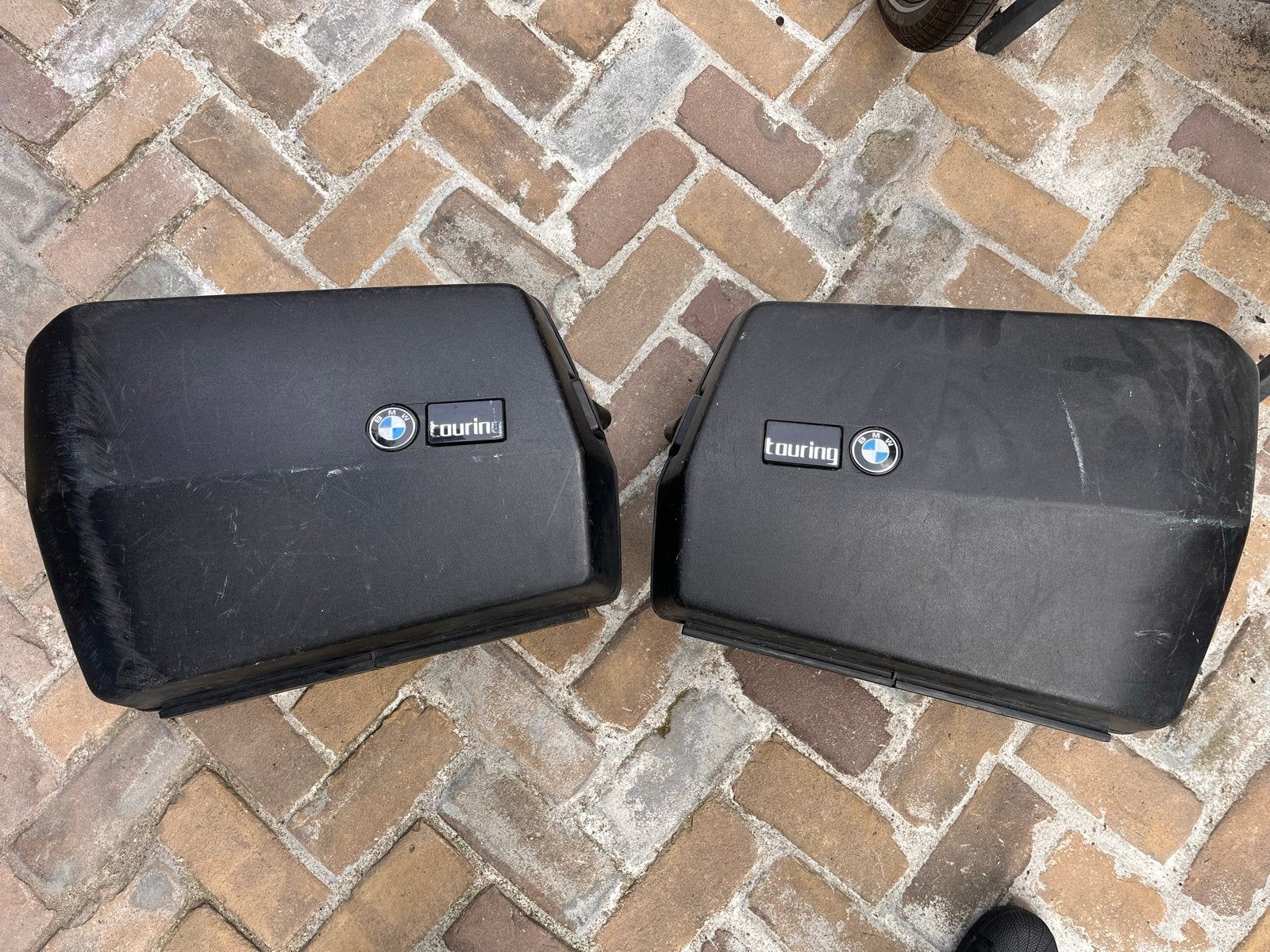 Zijkoffer set voor BMW K75 met sleutel, Ophalen of Verzenden, Gebruikt