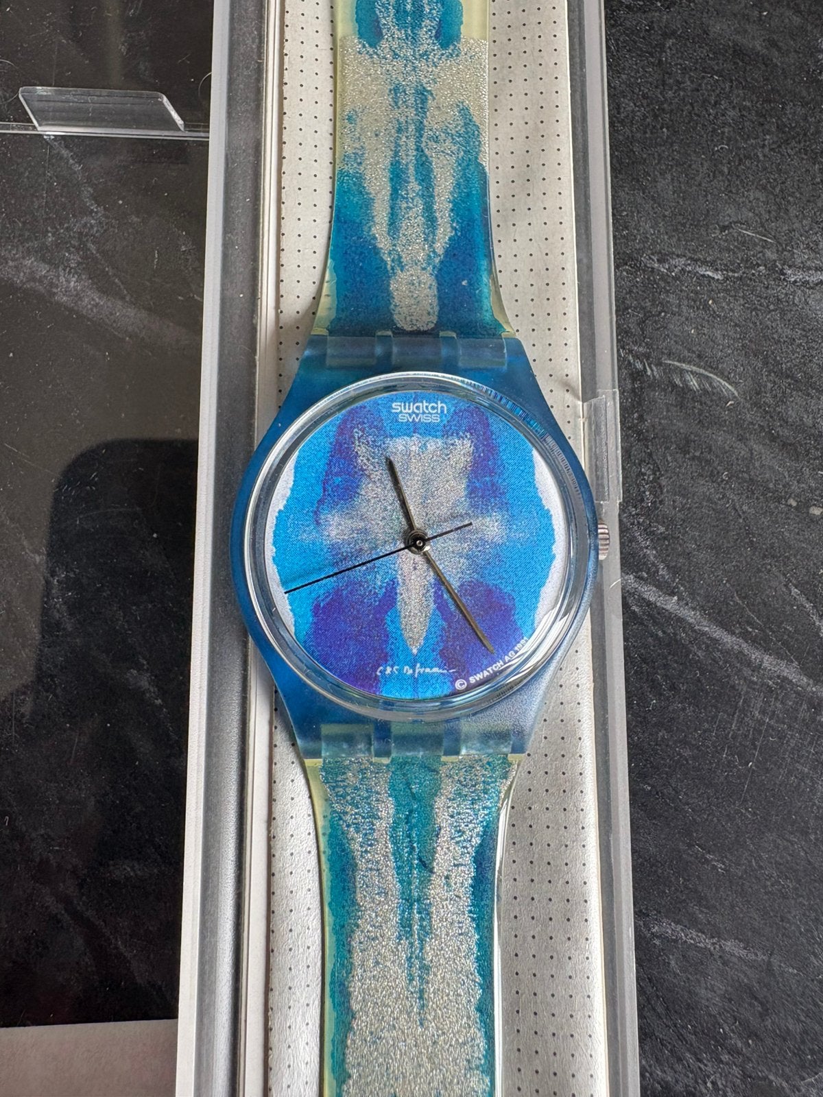 Vintage Swatch quartz horloge Horizon 1991 nieuw, Ophalen of Verzenden, Overige materialen, Overige merken, 1960 of later
