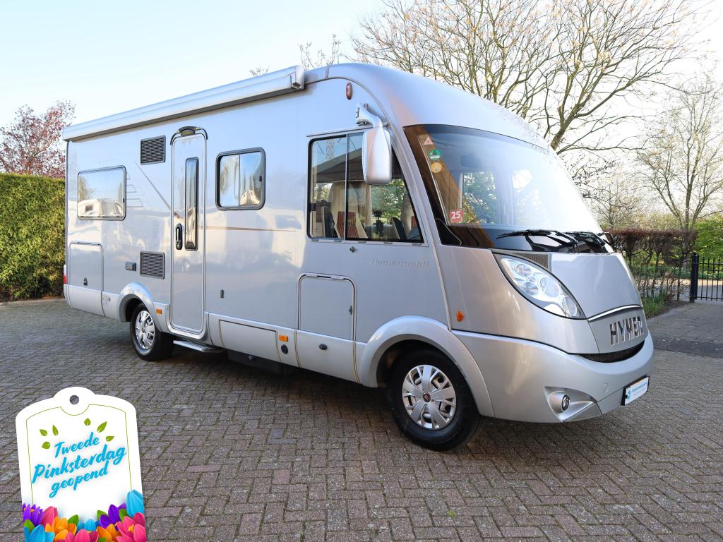 Hymer B 654 SL 3L 160 pk | Frans bed + hefbed, Caravans en Kamperen, Campers, Ringverwarming, Fiat, Bedrijf, Afzuigkap