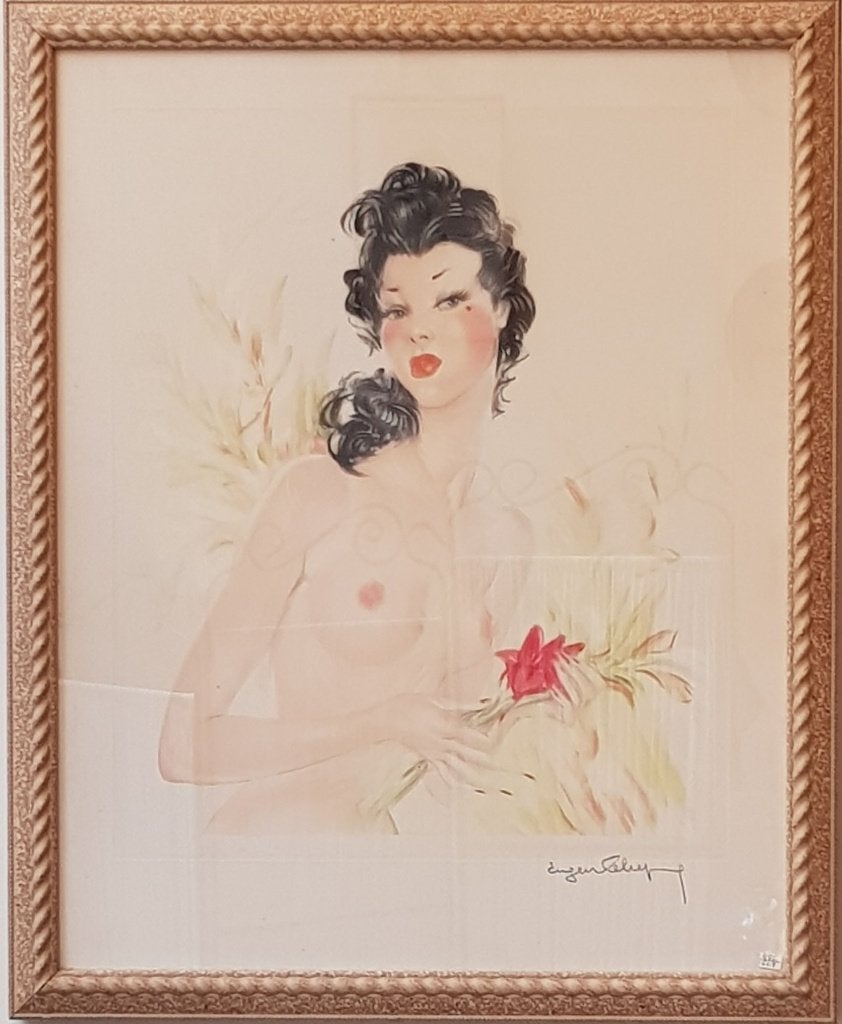 Lelievre Eugene Lithografie., Antiek en Kunst, Kunst | Litho's en Zeefdrukken, Portret en Figuren, Ophalen of Verzenden, Lithografie