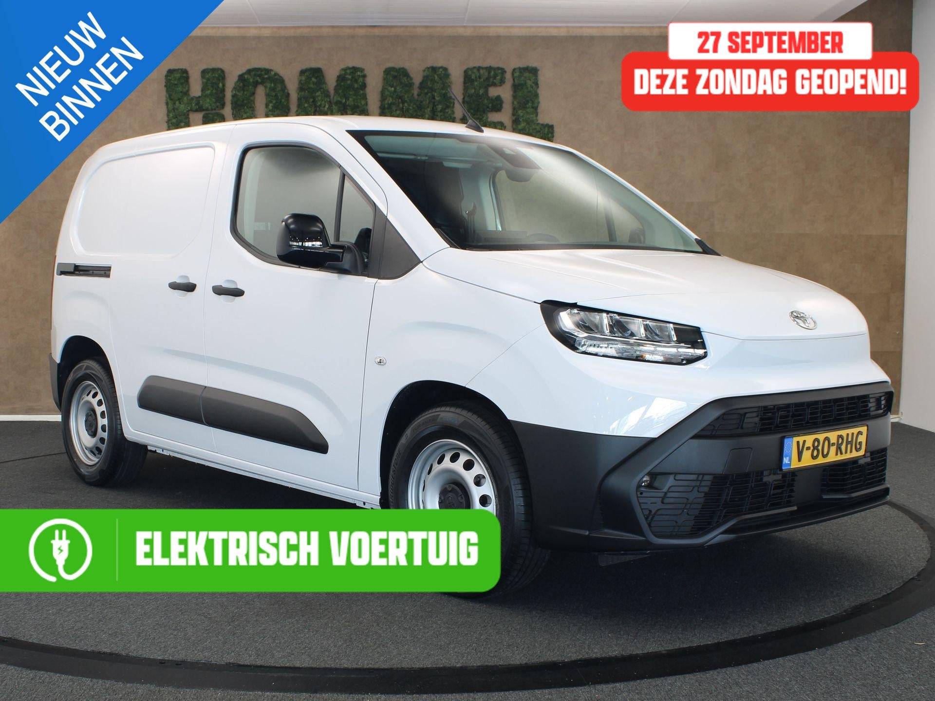 Toyota PROACE CITY Electric Navigator 50 kWh - DIRECT UITVOO, Auto's, 1666 kg, Wit, 282 min, Toyota