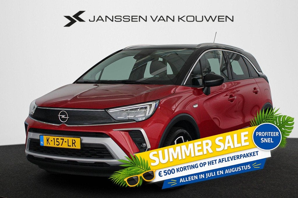Opel Crossland 1.2 Turbo Ultimate Automaat Panoramadak Winte, Auto's, Opel, 840 kg, Gebruikt, 1199 cc, Alcantara