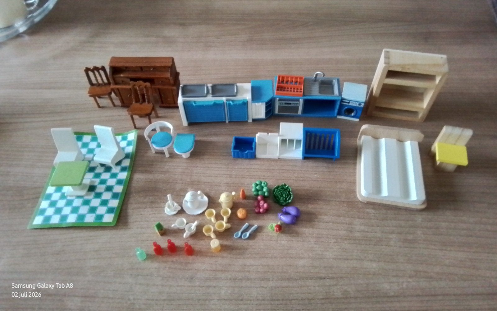Playmobil keukenblok/wasmachine/accessoires.poppenhuis, Gebruikt, Losse onderdelen, Overige typen, Ophalen of Verzenden