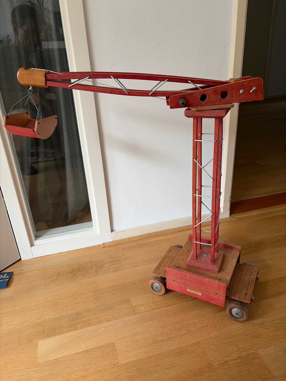 Dejou Houten Kraan - Vintage Speelgoed, Ophalen, Gebruikt, Overige typen