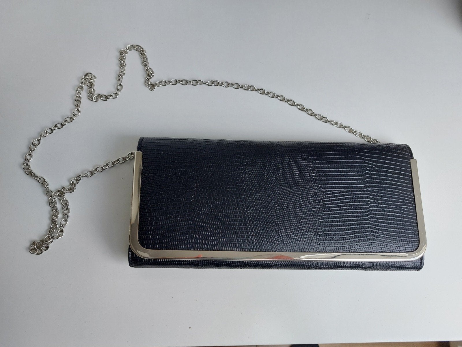 Clutch/ enveloppen tas 27cm x 12cm, Ophalen of Verzenden, Zo goed als nieuw, Zwart, Avondtasje