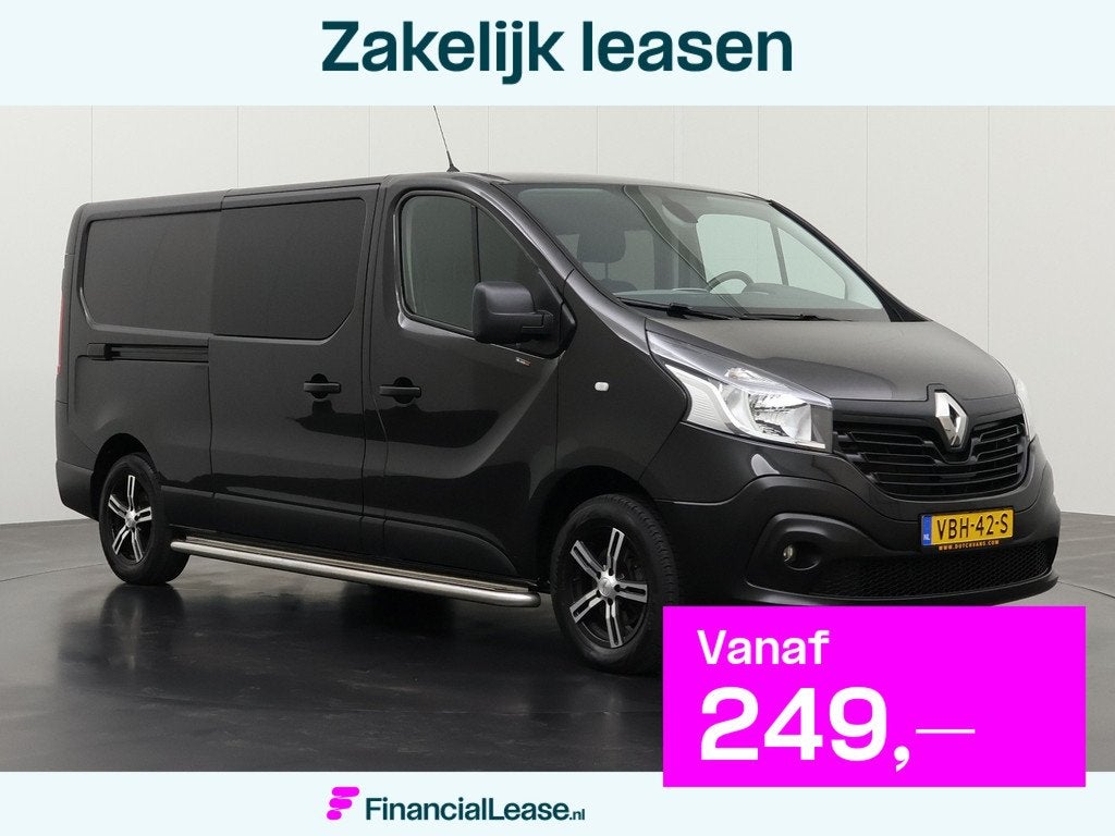 Renault Trafic 1.6DCi 120PK Lang Dubbele Cabine Black Editio, Voorwielaandrijving, Gebruikt, Euro 6, 4 cilinders