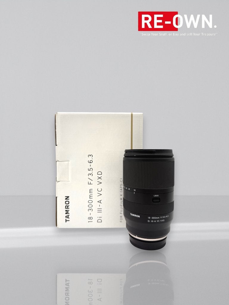 Tamron 18-300mm f/3.5-6.3 Di III-A VC VXD For Fujifilm (tops, ., Zo goed als nieuw, Tamron, 300 mm