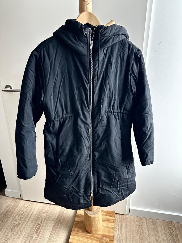 Zwangerschapsjas gewatteerd, maat L, H&M MAMA, Ophalen, Zo goed als nieuw, Zwart