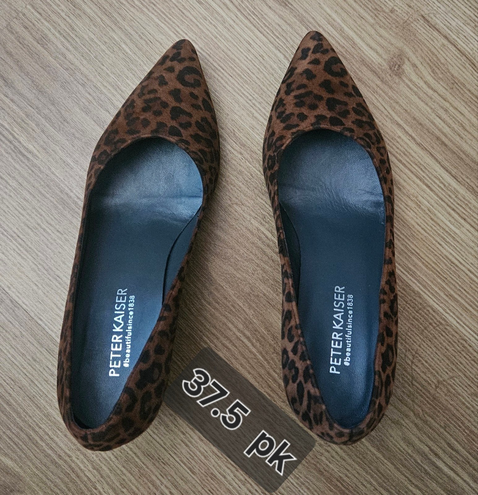 Peter Kaiser pumps luipaardprint maat 37.5 nieuw, Peter Kaiser, Pumps, Bruin, Nieuw