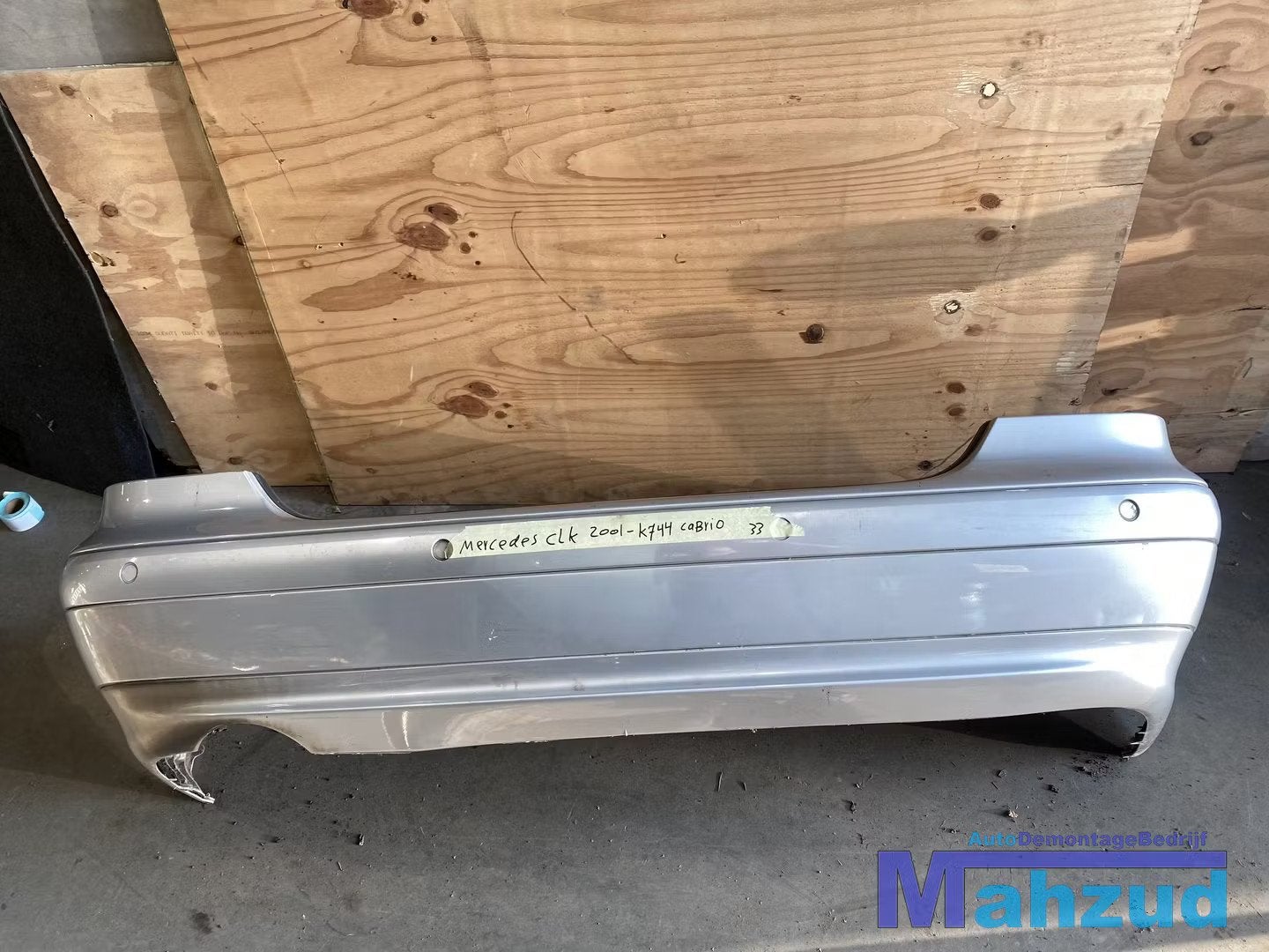 Mercedes CLK A208 CABRIO grijs K744 Achterbumper 1998-2002, Gebruikt, Mercedes-Benz AG, Mercedes-Benz, Ophalen of Verzenden