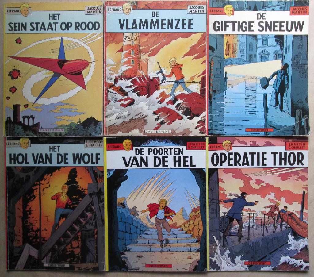 Lefranc 1 t/m 15 (SC), Meerdere stripboeken, Ophalen of Verzenden, Zo goed als nieuw, Jacques Martin.