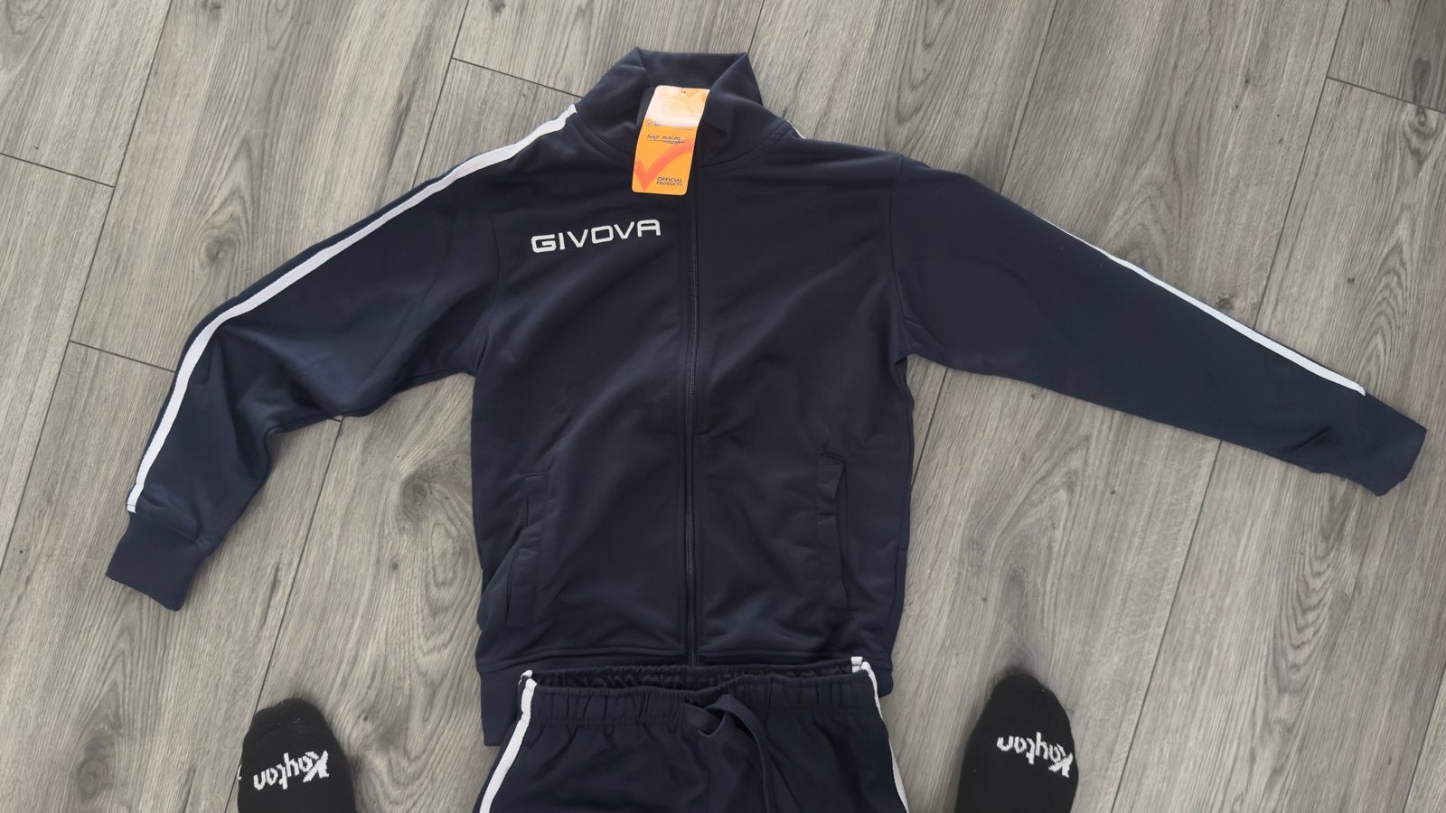 Givova Trainingspak / Joggingpak - Nieuw - Maat 2XS, Kleding | Heren, Blauw, Nieuw, Ophalen of Verzenden, Algemeen