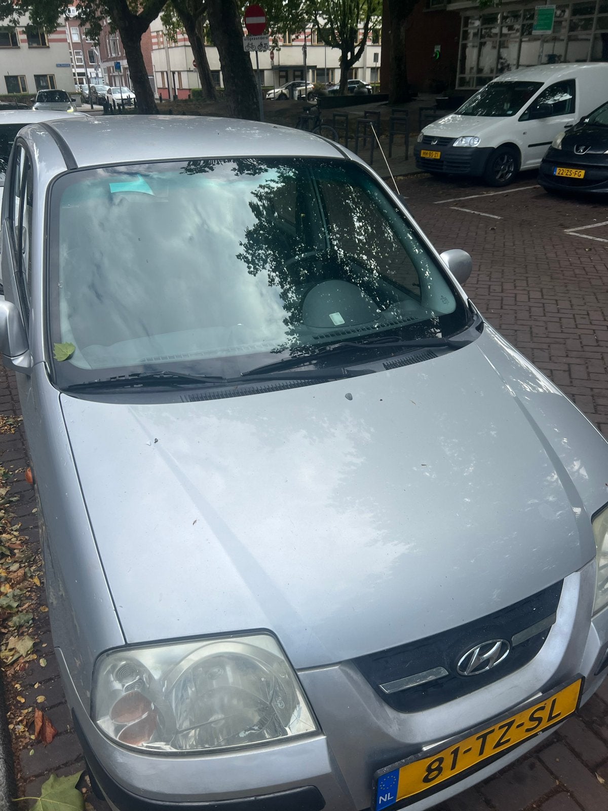 Hyundai Atos 1.1 AUT 2007 Grijs 199000KM. Nap, Auto's, 31 €/maand, 4 cilinders, Origineel Nederlands, Atos