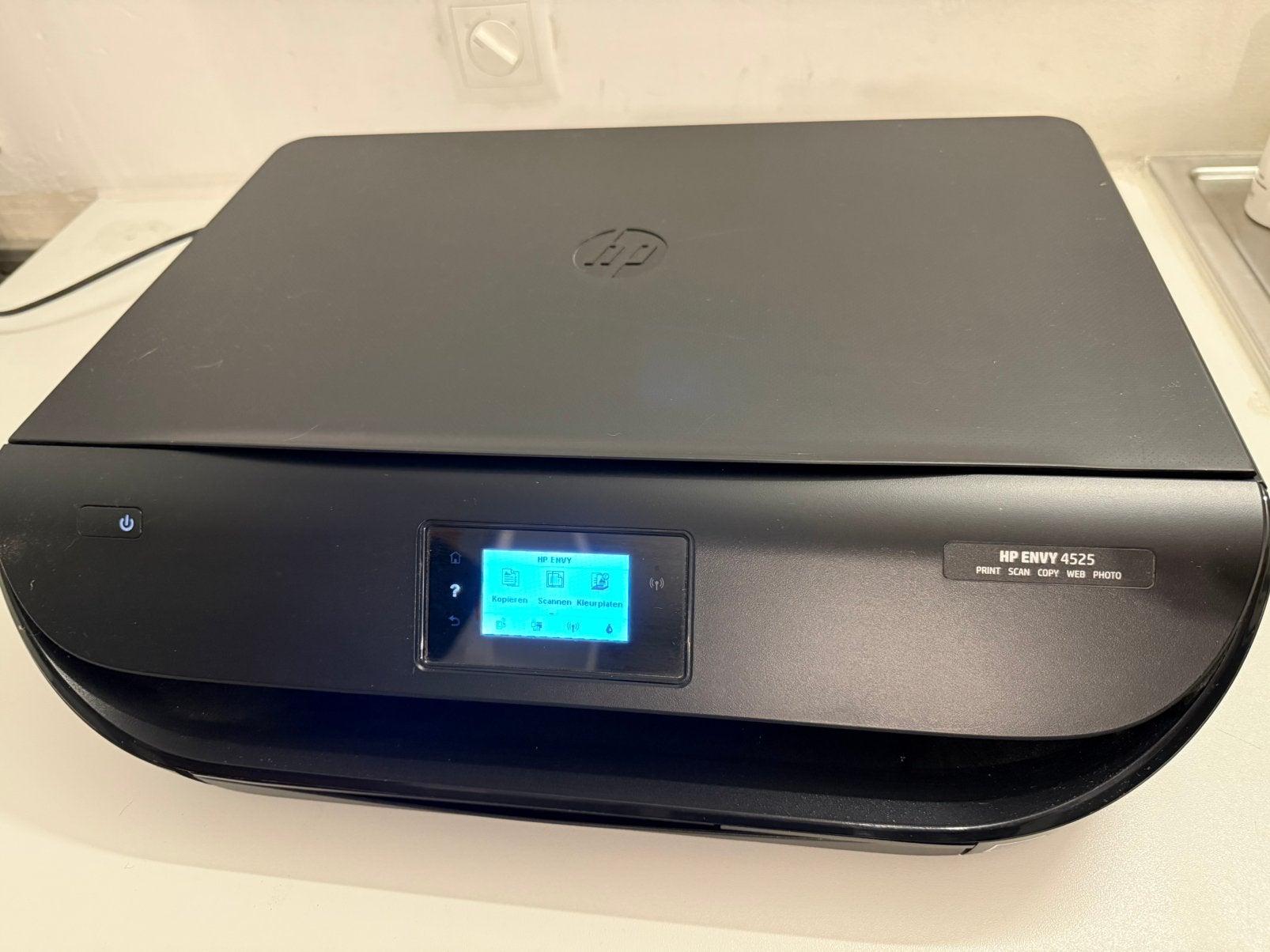 Printer HP Envy 4525 + 1x kleuren cartridge twv € 22,73!!!!, Ophalen of Verzenden, Zo goed als nieuw, Scannen, Draadloos
