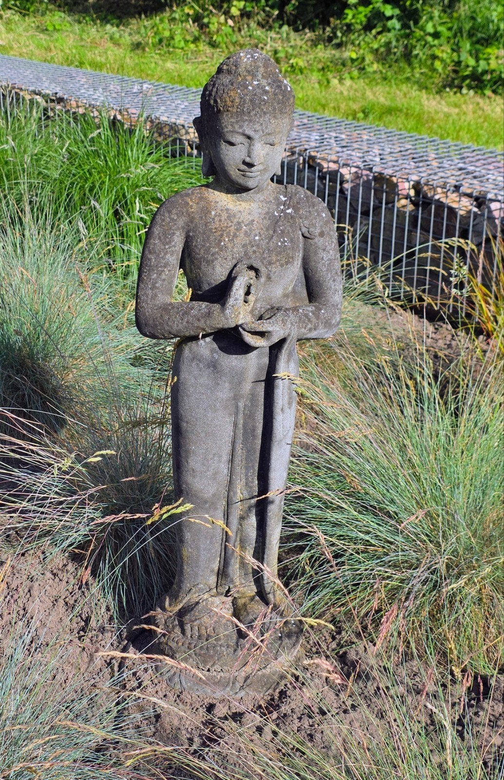 Shiva tuinbeeld, Ophalen